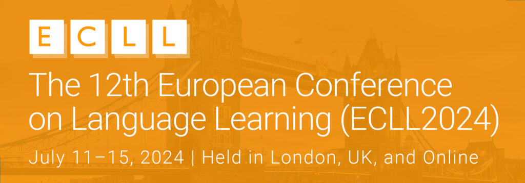 The European Conference On Language Learning London 2024   ECLL Banner 2024 1024x358 